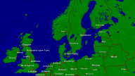 North Sea - Baltic Sea Towns + Borders 1920x1080
